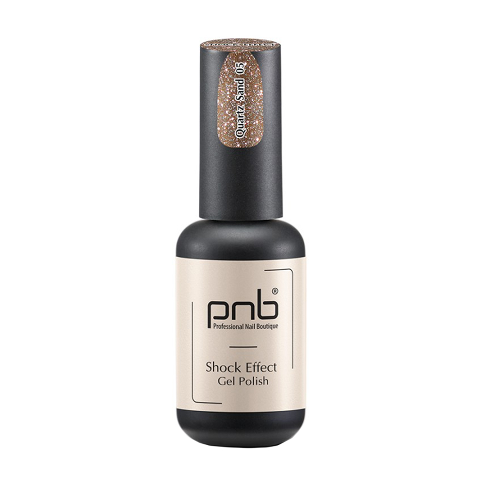 Гель-лак для нігтів PNB Shock Effect Gel Polish 05 Quartz Sand, 8 мл