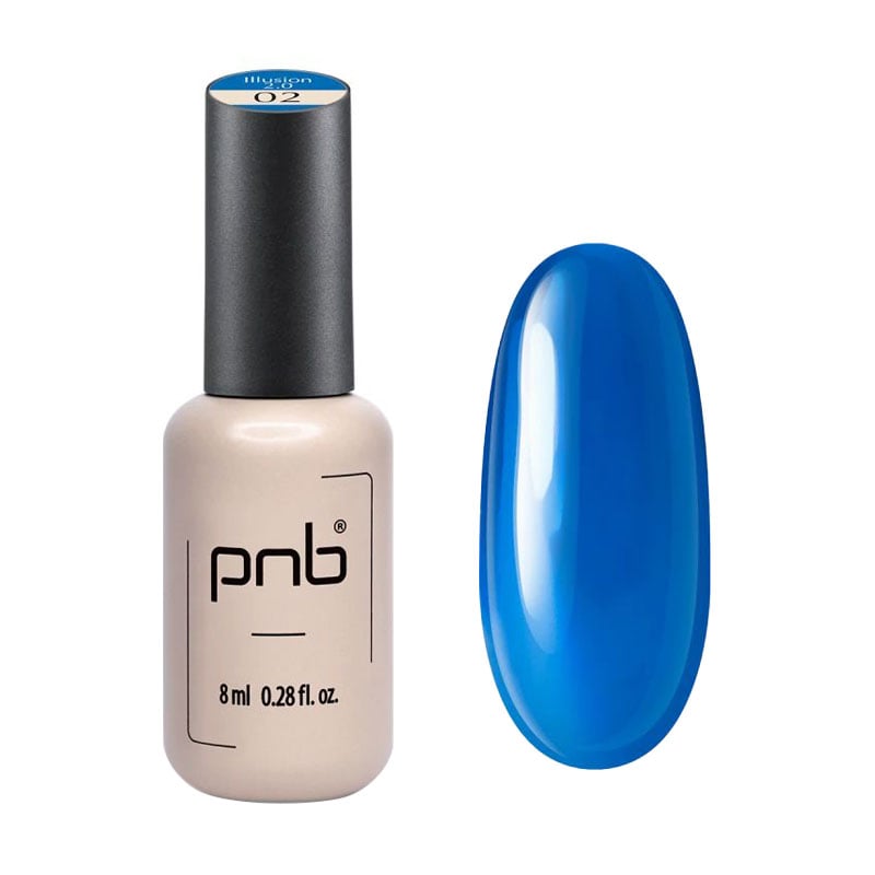 Вітражний гель-лак для нігтів PNB UV/LED Gel Polish Illusion 2.0, 02, 8 мл